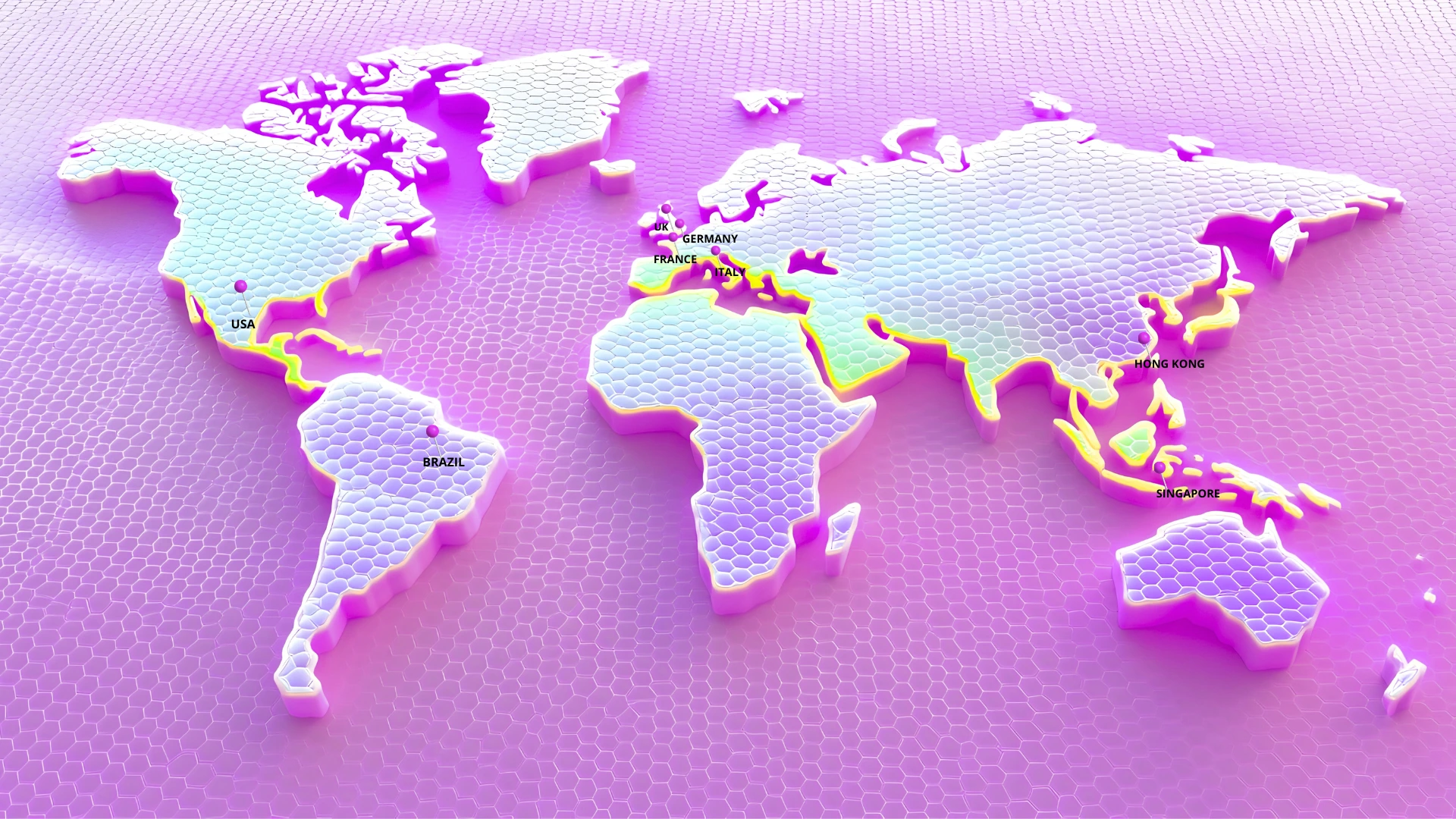 Th3 Group — mappa presenza internazionale